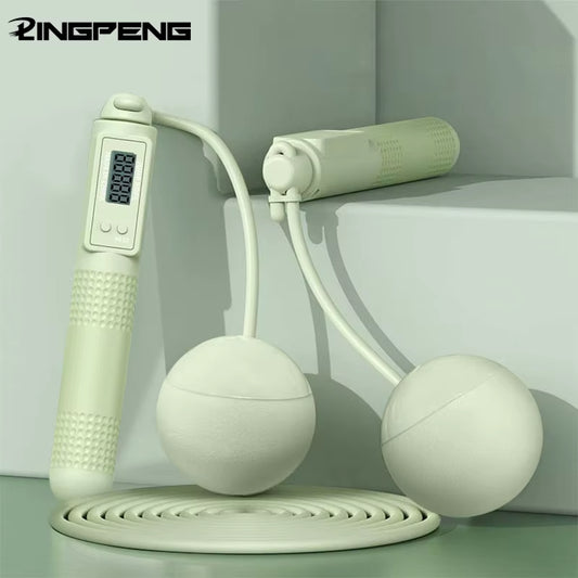 Dual Purpose Jump Rope Intelligent Counting Steel Wire Rope Sports Equipment Household Cordless Sports Load Jump Rope