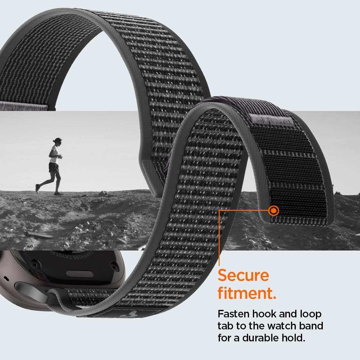 Apple Watch Band compatible with Ultra, Series 11-1, SE models, sweat-resistant and secure for workouts