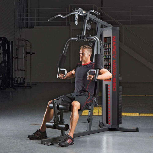 MWM-990 home gym machine with 150lb weight stack for full-body workout