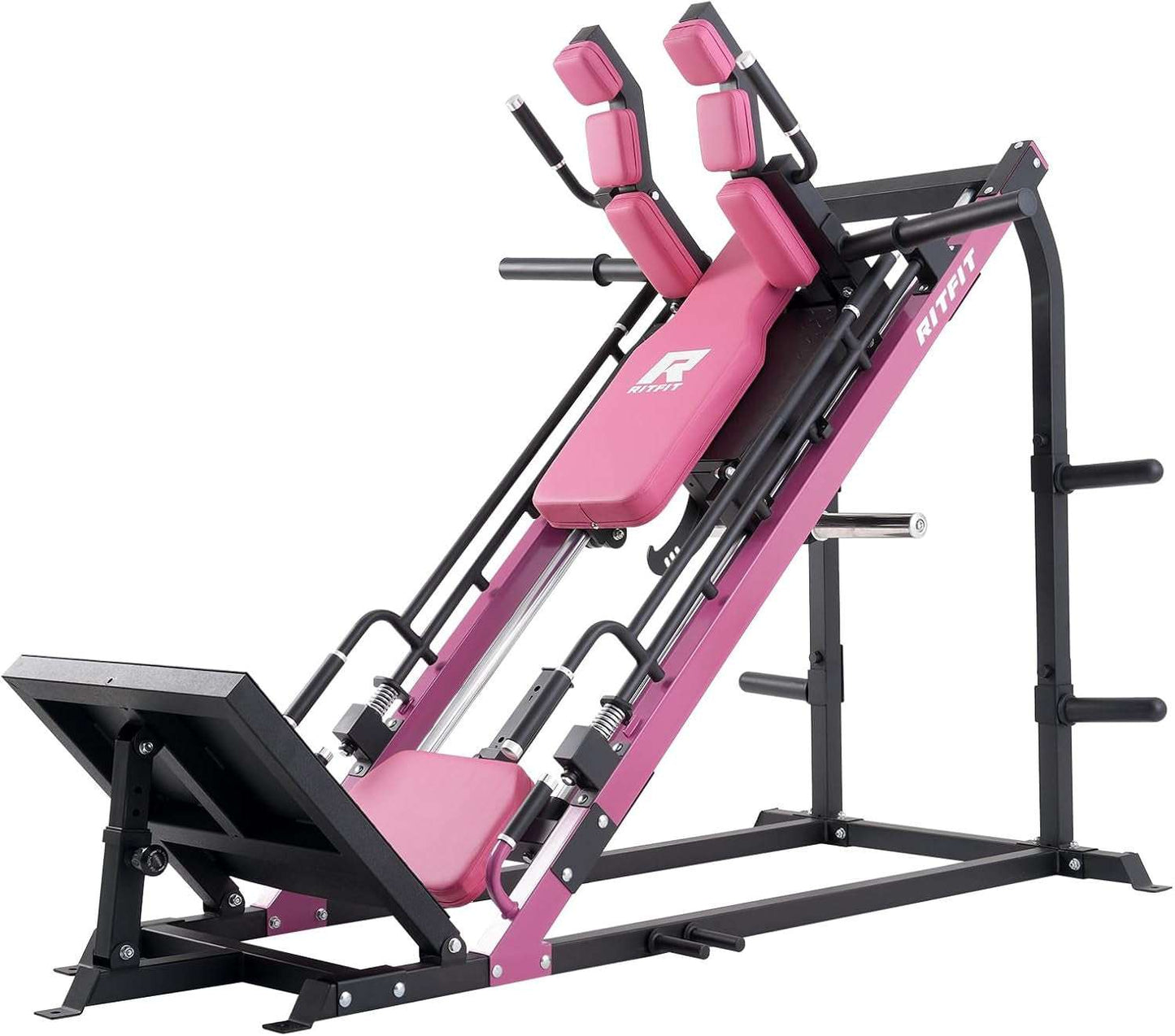 3-In-1 Leg Press Hack Squat Machine for Home Gym, 1500LB Capacity, Compact Space-Saving Design with Multiple Hack Squat & Leg Press Angles