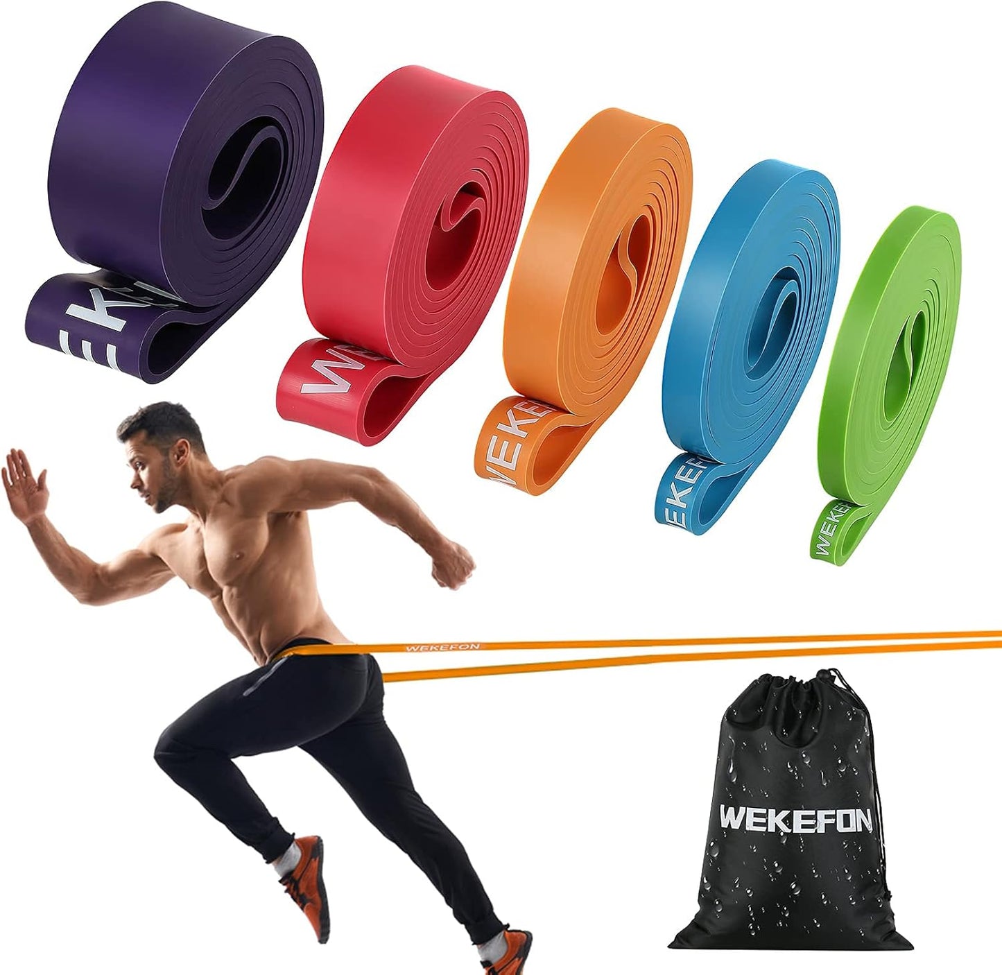 Resistance Bands Set, Pull up Assist Bands - Stretch Resistance Band - Mobility Band Powerlifting Exercise Bands for Resistance Training, Physical Therapy, Home Workouts