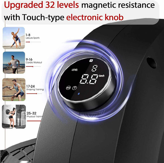 Vitelle Smart Magnetic Rowing Machine with 32-level silent magnetic resistance and smart electronic knob