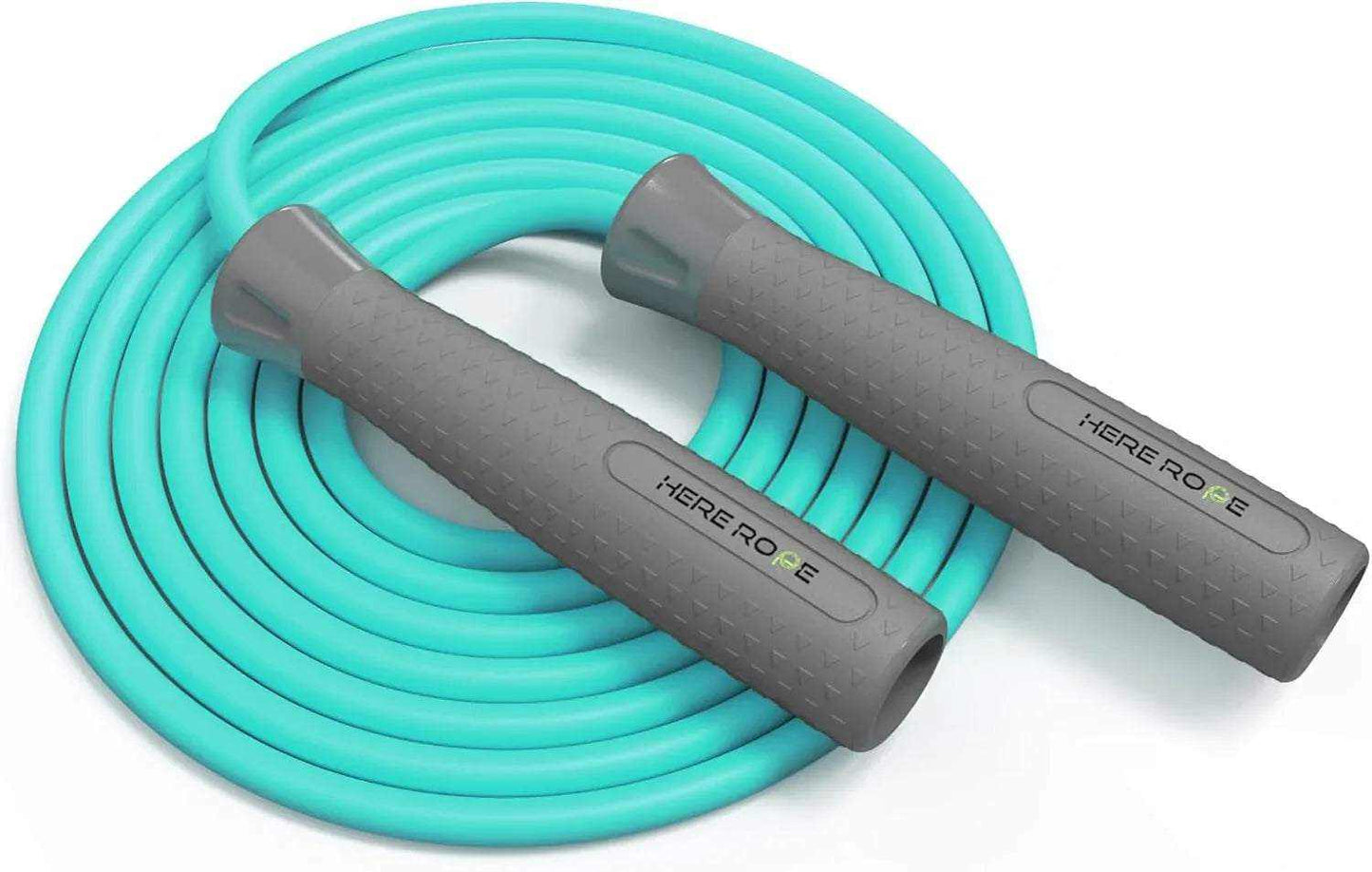 Adjustable Speed Jump Rope with weighted handles and steel cable for speed and strength training