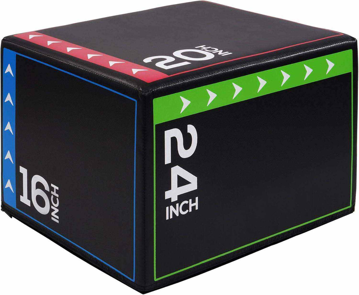 3-In-1 Foam Plyometric Jump Box for Home Gym with Multiple Height Options – Versatile Plyo with Non-Slip Surface for Strength, HIIT, Step-Ups, and Agility Training