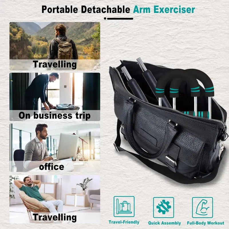 HOTWAVE Arm & Chest Trainer – adjustable spring resistance home gym