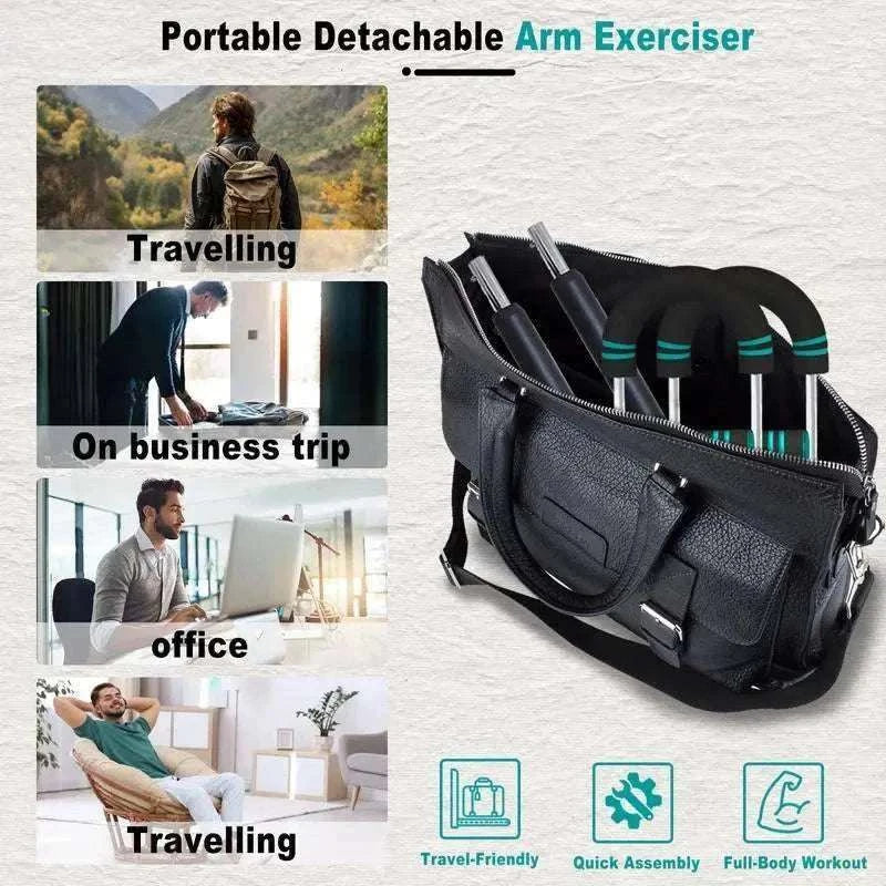 HOTWAVE Arm & Chest Trainer – adjustable spring resistance home gym