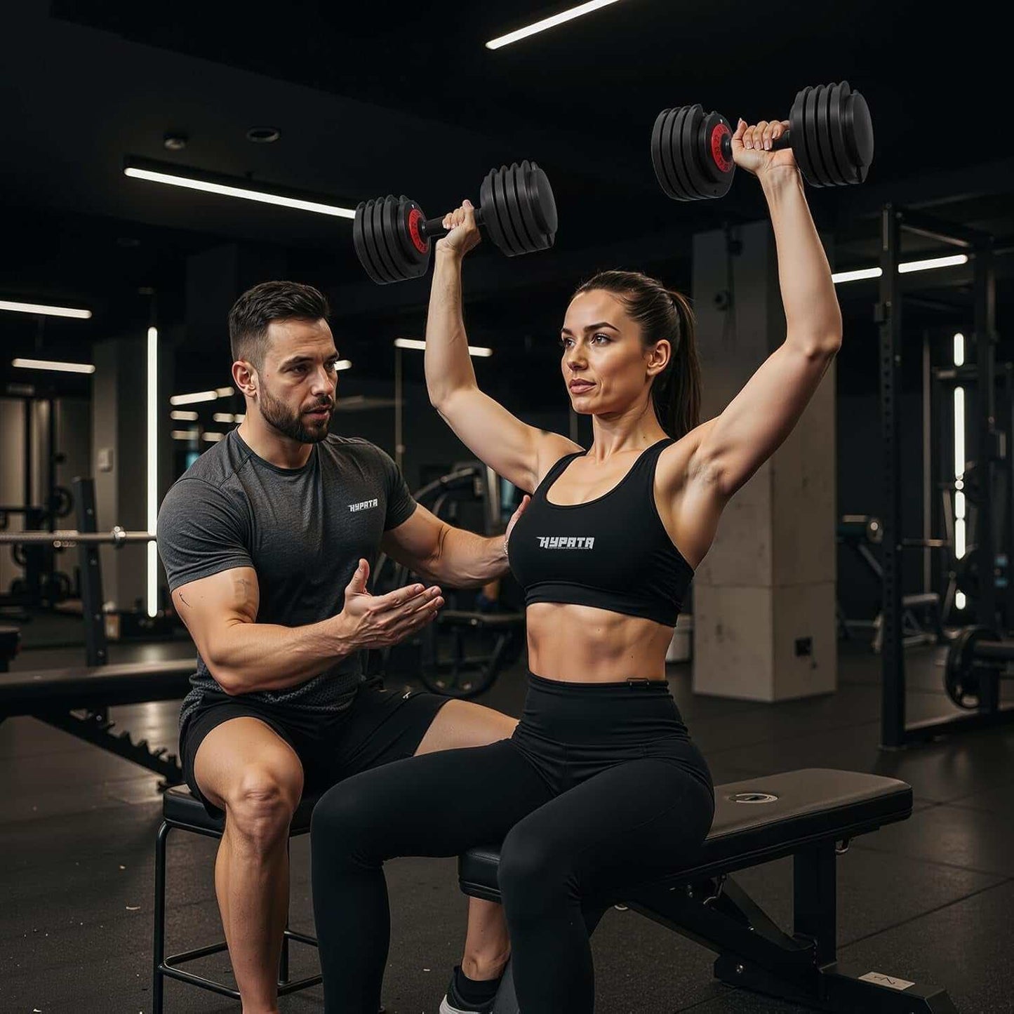 25/55 Lbs Pair Adjustable Dumbbell Set, Adjust Dumbbell Weight for Exercises Pair Dumbbells for Men and Women in Home