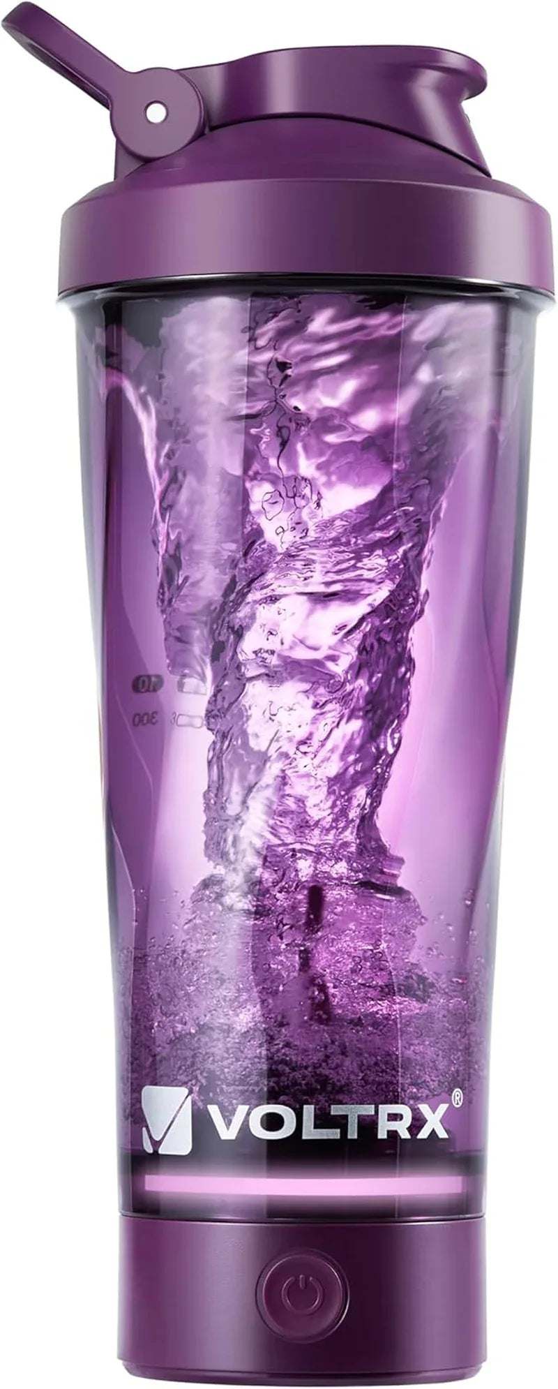 USB Electric Protein Shaker Bottle 24oz with rechargeable vortex motor and leak-proof lid