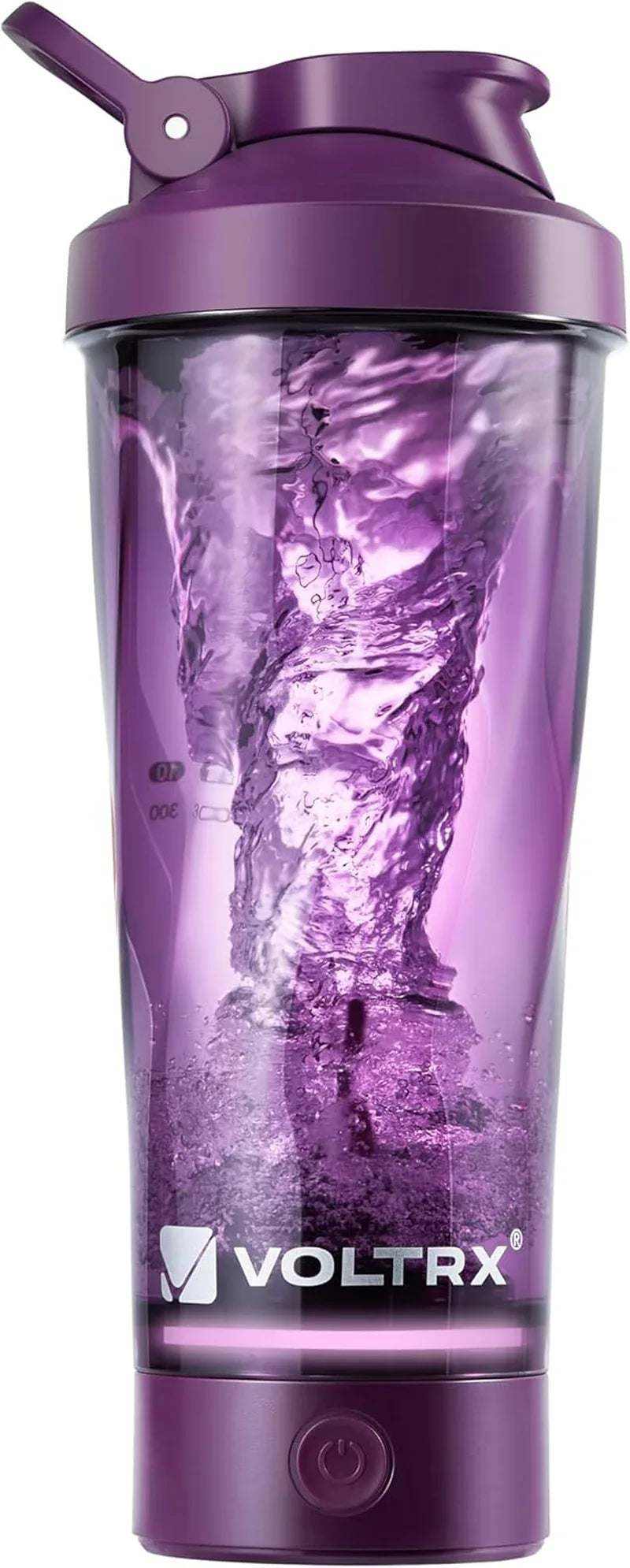 USB Electric Protein Shaker Bottle 24oz with rechargeable vortex motor and leak-proof lid