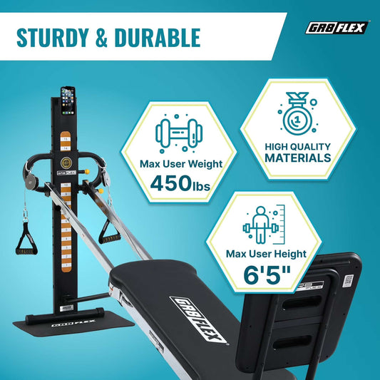Ultimate Multi-Function Home Gym with 100+ full-body exercise options and heavy-duty steel frame for strength training