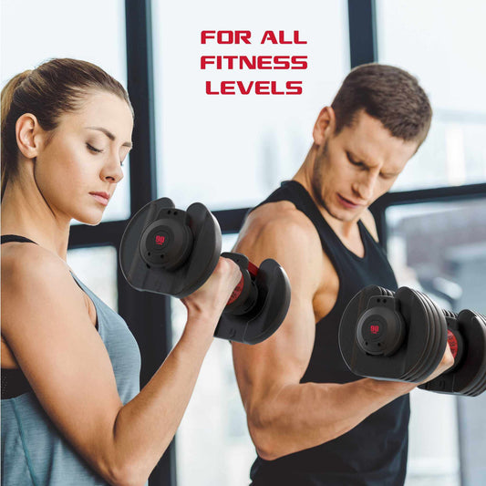 Smartbell XL, 90Lb Adjustable Dumbbell Set with Quick-Select Weights for Home Gym