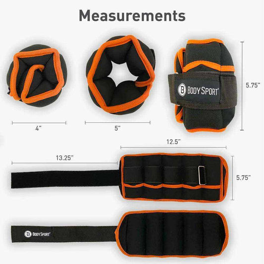 Adjustable Ankle Weights — 2×1.5 lb to 2×5 lb Options