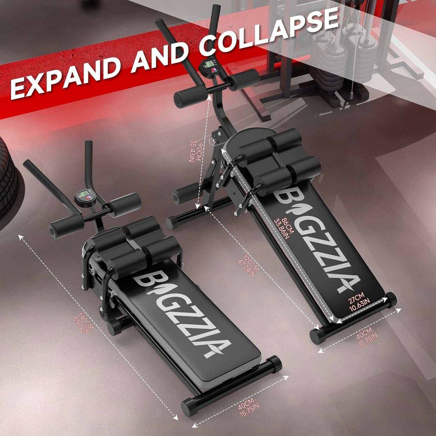 Vitelle 5-in-1 Multi-Functional Ab and Core Workout Bench with five core stations and heavy-duty steel frame