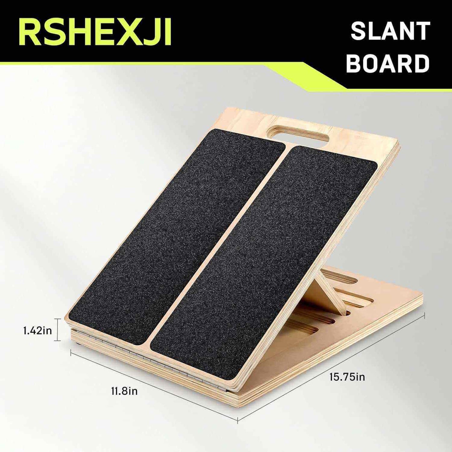 3Rd Gen Adjustable Slant Board for Calf Stretching & Squat Wedge – Non-Slip Physical Therapy Equipment, Portable Rehab Stretching Board for Flexibility, Recovery & Strength Training