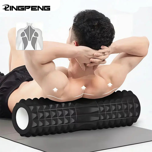 Yoga Roller, High Density Foam Yoga Roller, Muscle Recovery & Stretching Tool, Manual Massage Tool for Home Gym Workout, Home Training Equipment, Core Exercise Equipment, Home Fitness Equipment