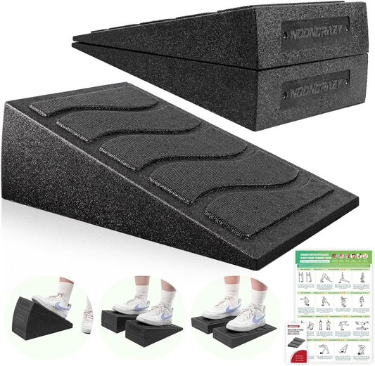 Slant Board for Calf Stretching, 5 Adjustable Angles Incline Board for Squat Wedge, 480 Lbs Weight Capacity Calf Stretch Yoga Foam Wedge for Exercise, Squat, Ankle Mobility & Physical Therapy
