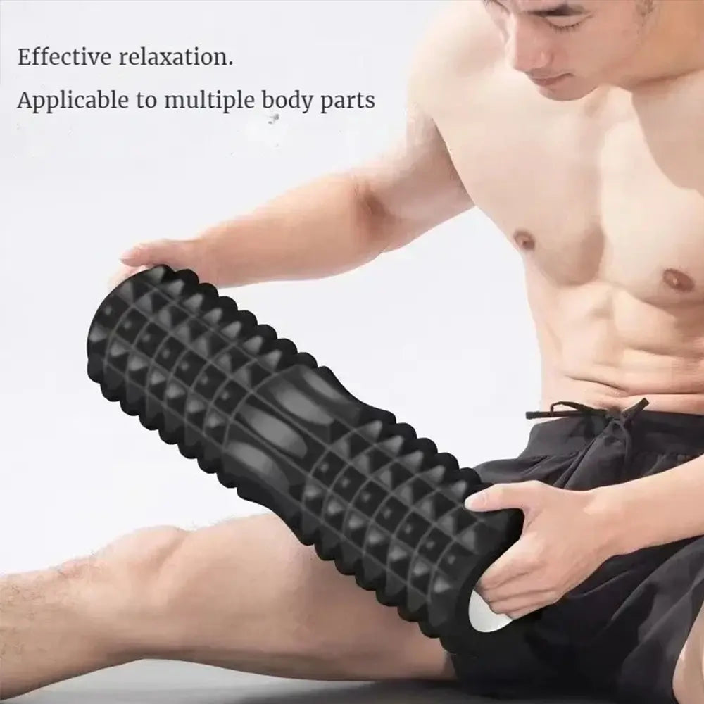Yoga Roller, High Density Foam Yoga Roller, Muscle Recovery & Stretching Tool, Manual Massage Tool for Home Gym Workout, Home Training Equipment, Core Exercise Equipment, Home Fitness Equipment