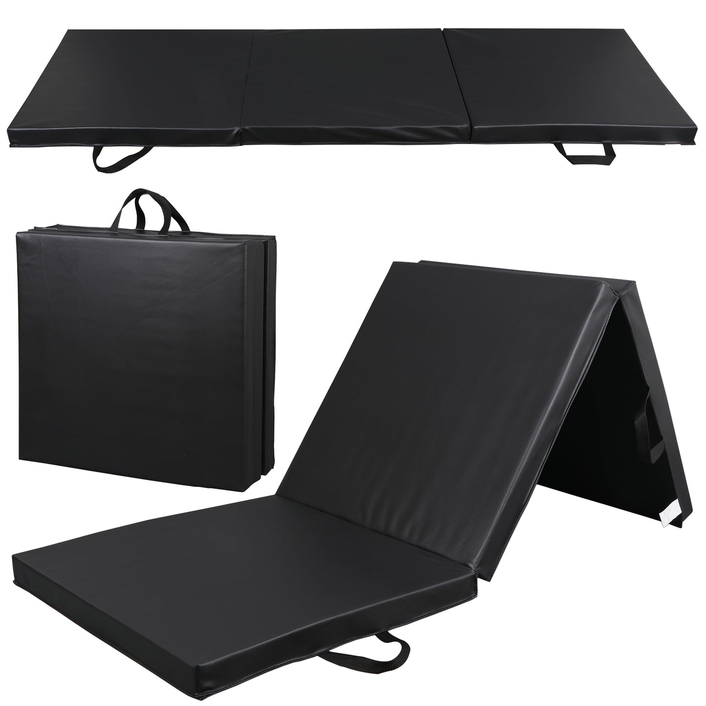 6' X 2' Folding Mat Thick Foam Fitness Exercise Gymnastics Panel Gym Workout Mat