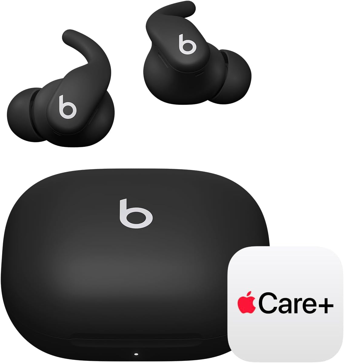- Power Fit - Wireless Noise-Cancelling Workout Earbuds with Ultimate Secure Fit with Applecare+ (2 Years) - Jet Black