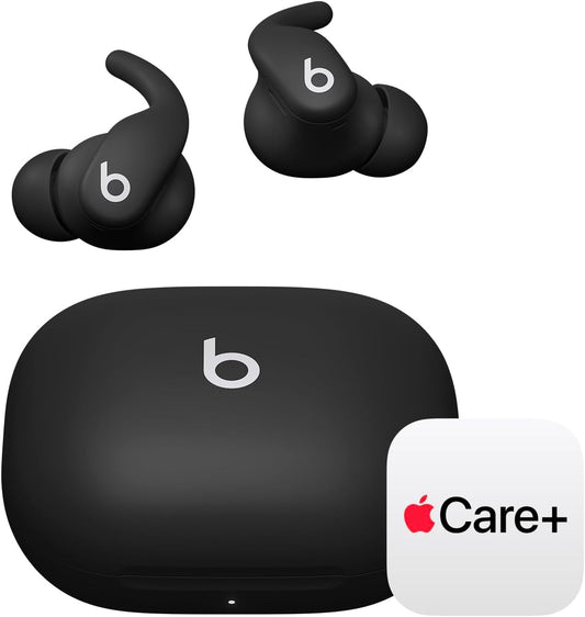 - Power Fit - Wireless Noise-Cancelling Workout Earbuds with Ultimate Secure Fit with Applecare+ (2 Years) - Jet Black