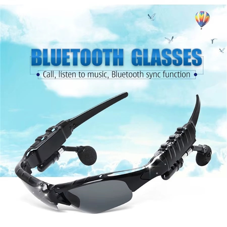 Sunglasses Earphone Wireless Headset with Mic Smart Glasses Earbuds Stereo Sport Sunglasses Headphone for Driving Cycling