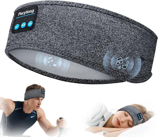 Sleep Headphones Wireless, Bluetooth Sports Headband Headphones with Ultra-Thin