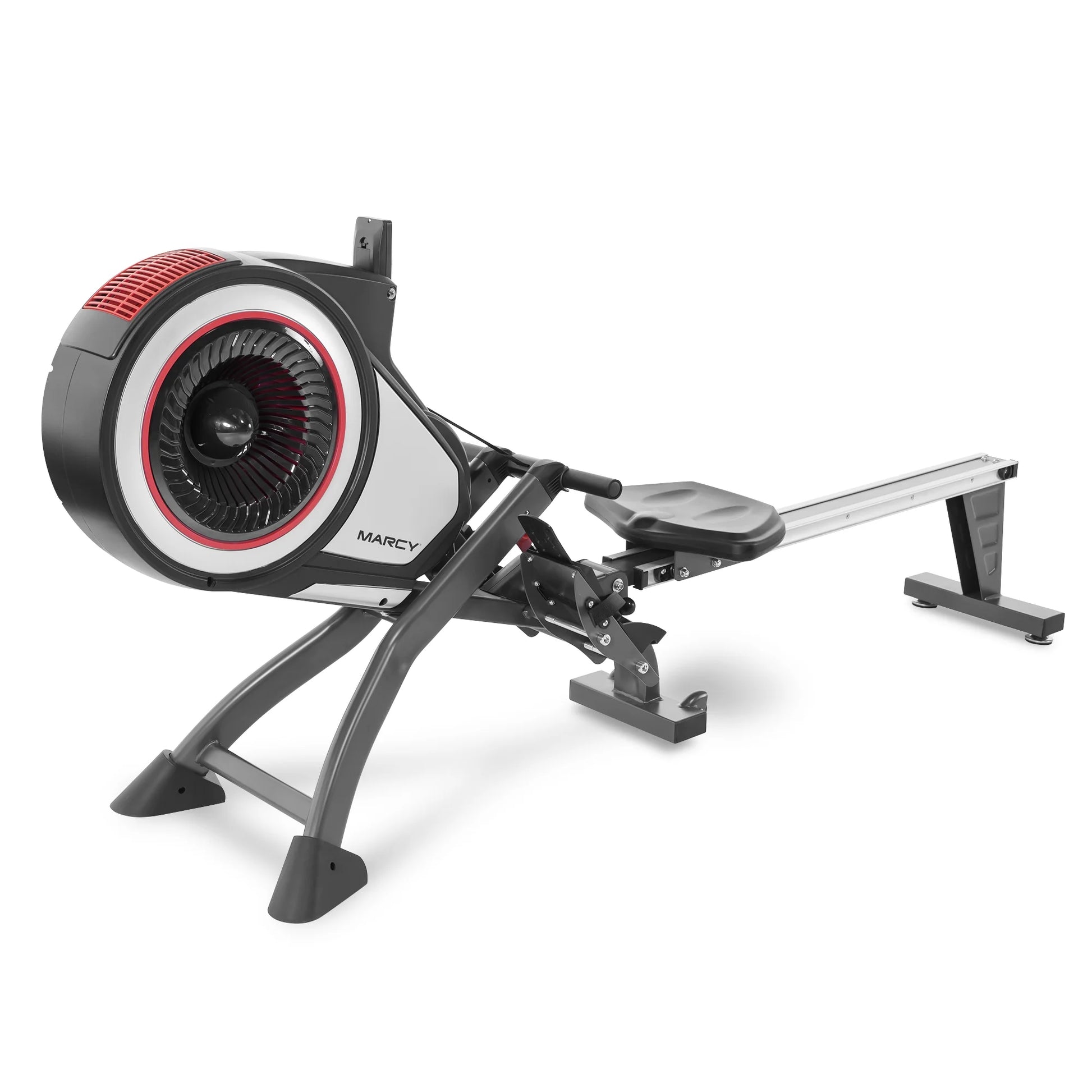 Foldable Turbine Rowing Machine Rower with 8 Resistance Setting and Transport Wheels NS-6050RE