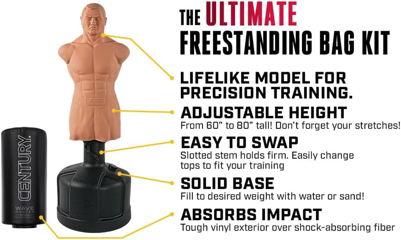 BOB XL Punching Bags - Style Options | Freestanding Punching Bag | Boxing Bag for Adults | Fighting Bag & Boxing Bag Stand | Kick Boxing Mannequin | Training Bag for Martial Arts