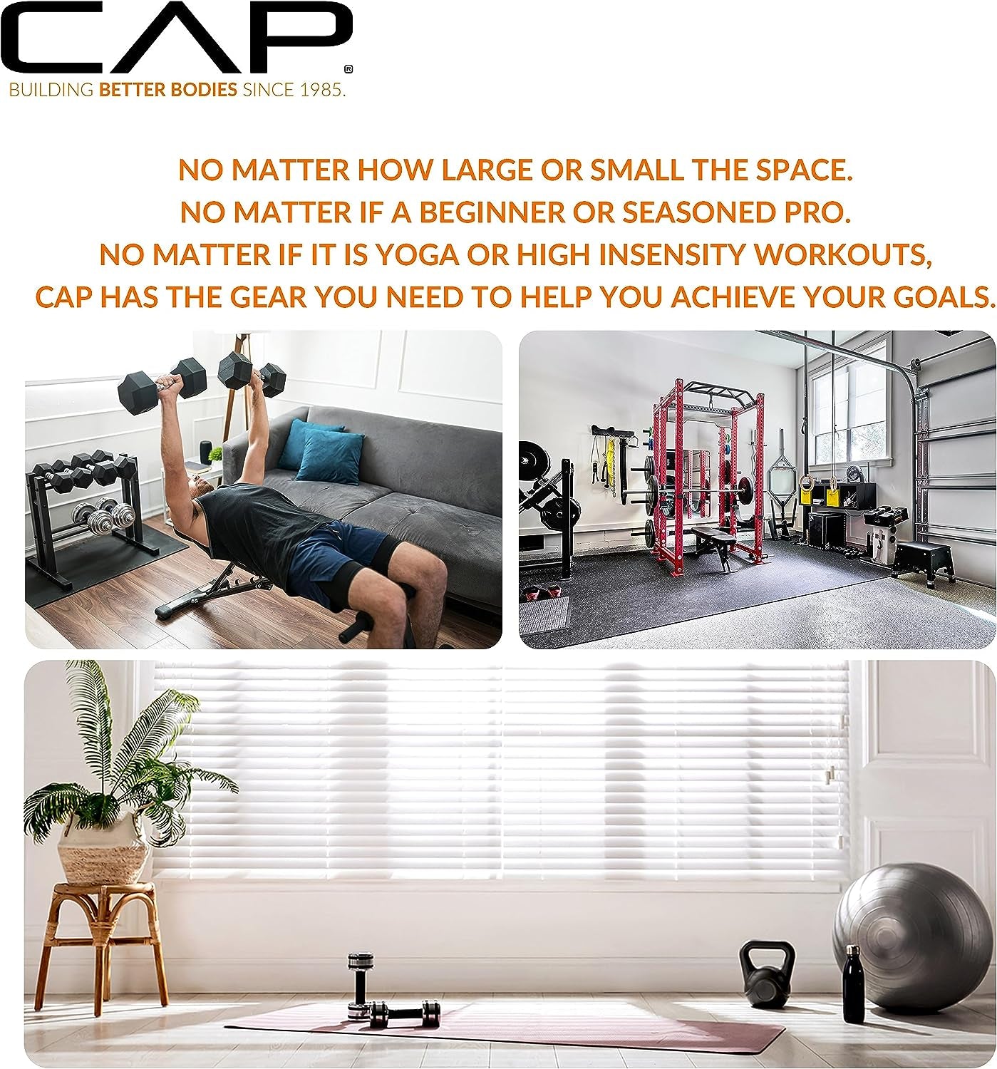CAP Barbell Cast Iron Kettlebell - Singles and Sets, Multiple Weight Choices