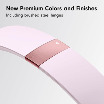 Solo 4 Wireless On-Ear Bluetooth Headphones - Up to 50 Hours Battery Life, Ultra-Lightweight Comfort, Enhanced Sound Quality, Compatible with Apple and Android - Cloud Pink