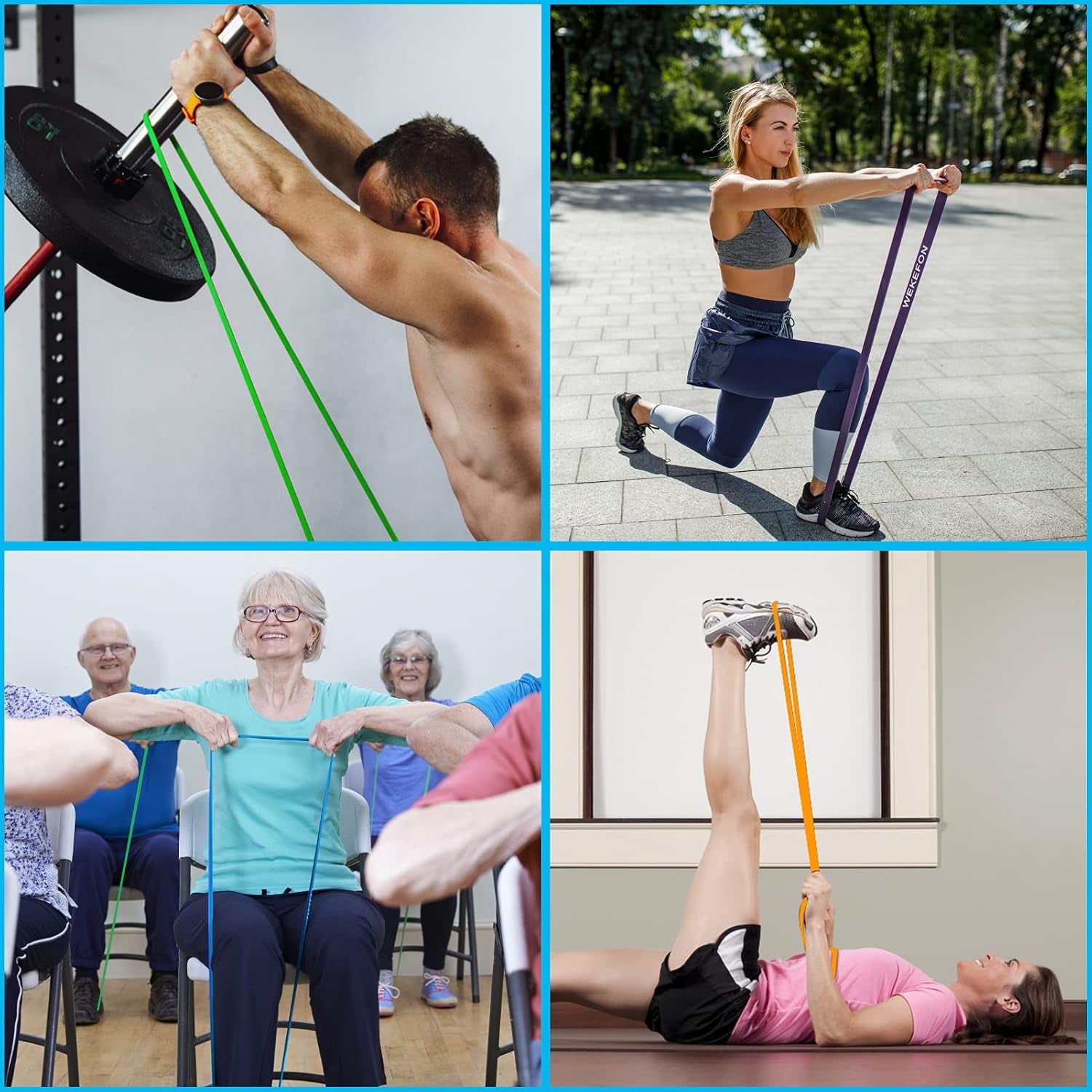 Resistance Bands Set, Pull up Assist Bands - Stretch Resistance Band - Mobility Band Powerlifting Exercise Bands for Resistance Training, Physical Therapy, Home Workouts
