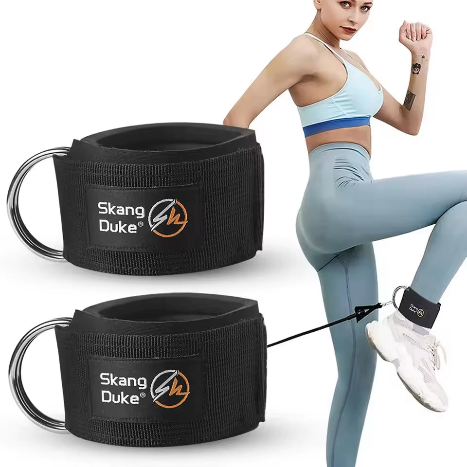1/2PCS Padded Ankle Straps Ankle Straps for Cable Machines D-Ring Comfortable Gym Pulley Anklet Fitness Anklet for Gym Pulley