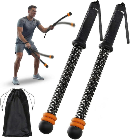 Cordless Weighted Battle Ropes (1 Pair) – Portable Ropeless Battle Rope Set for Home Workouts