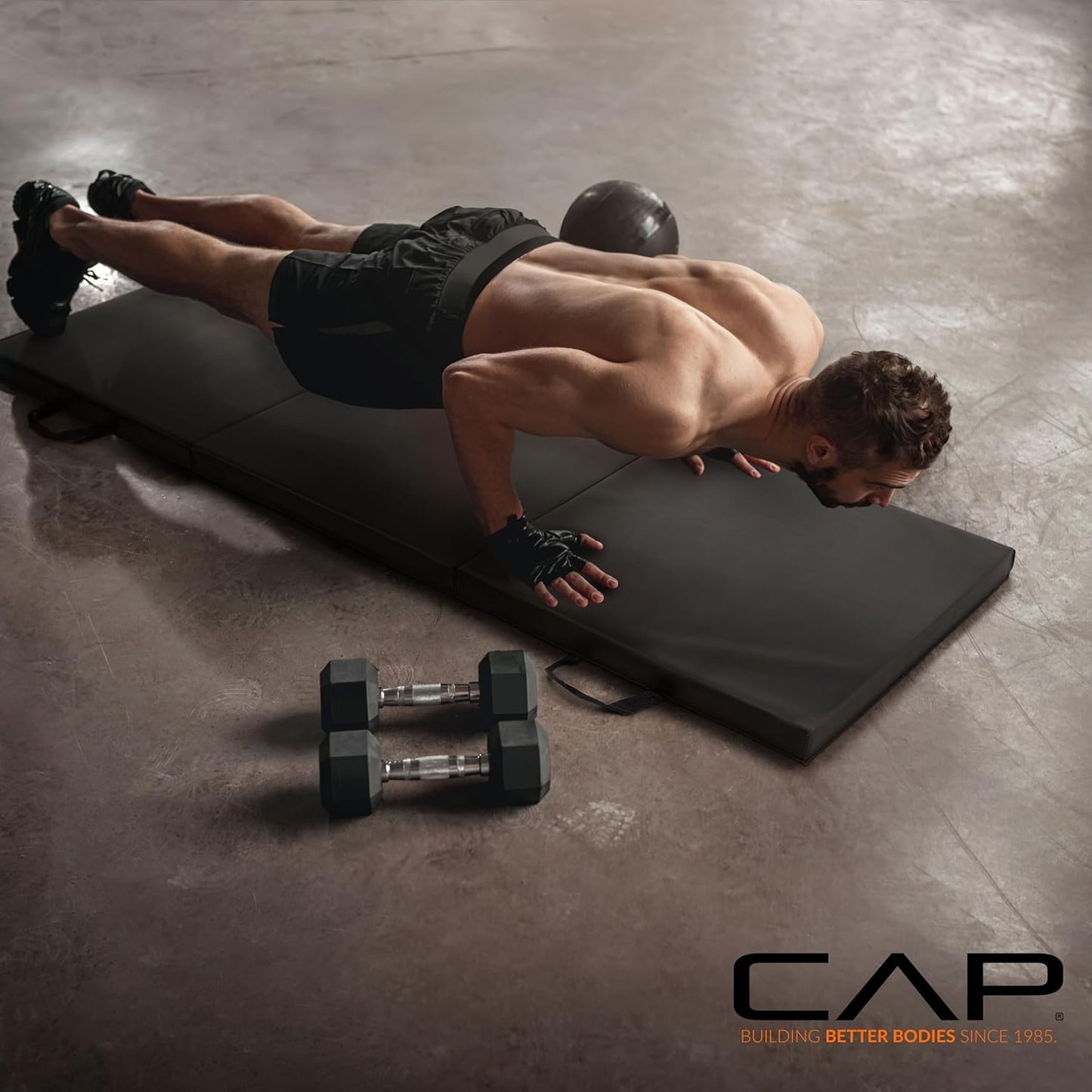 CAP Barbell All Purpose Folding anti Tear Exercise Training Aerobic Fitness Gym & Gymnastics Balance Mat | Multiple Colors