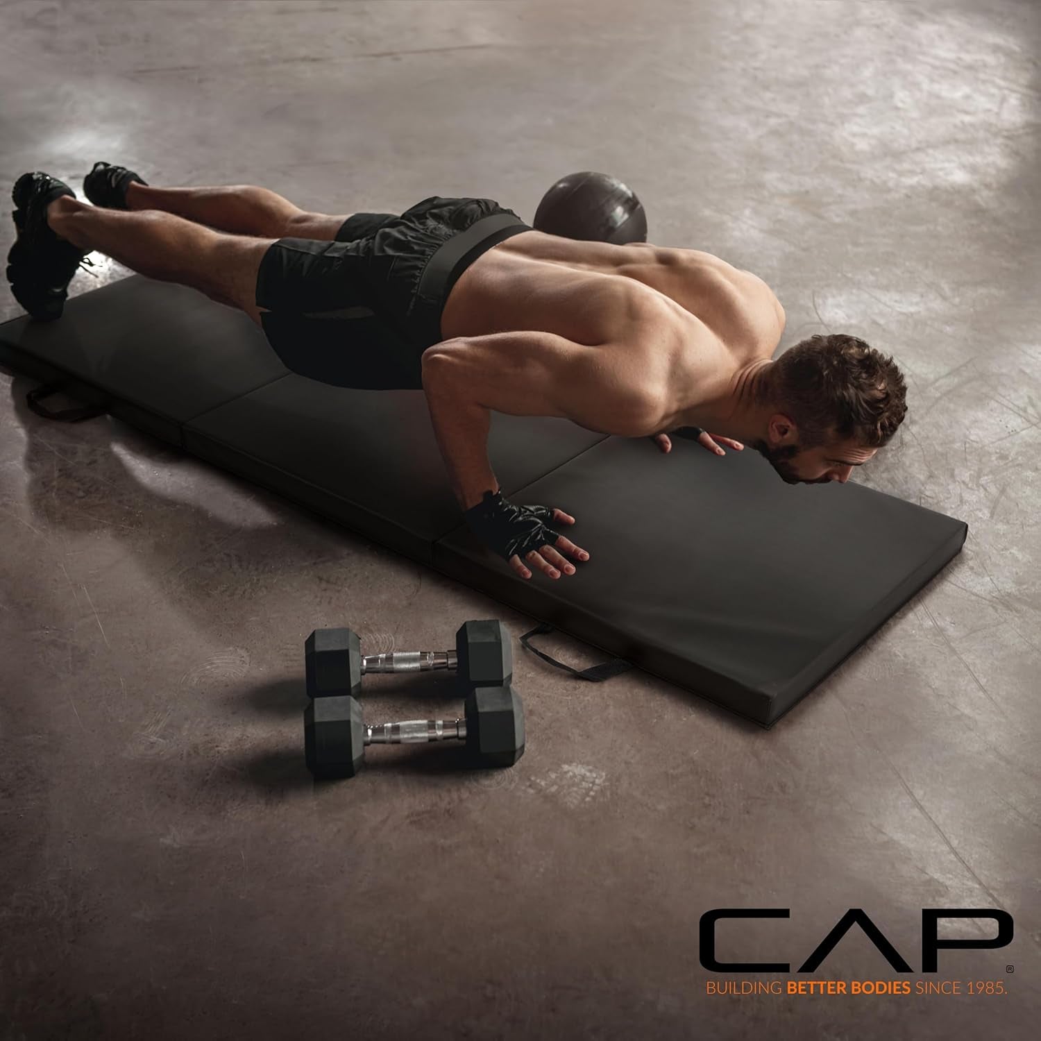 CAP Barbell All Purpose Folding anti Tear Exercise Training Aerobic Fitness Gym & Gymnastics Balance Mat | Multiple Colors
