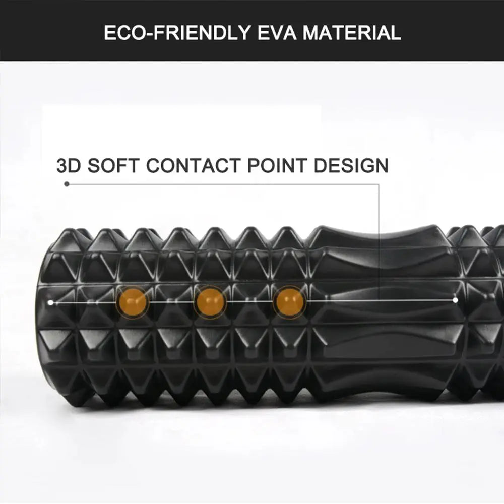 Yoga Roller, High Density Foam Yoga Roller, Muscle Recovery & Stretching Tool, Manual Massage Tool for Home Gym Workout, Home Training Equipment, Core Exercise Equipment, Home Fitness Equipment