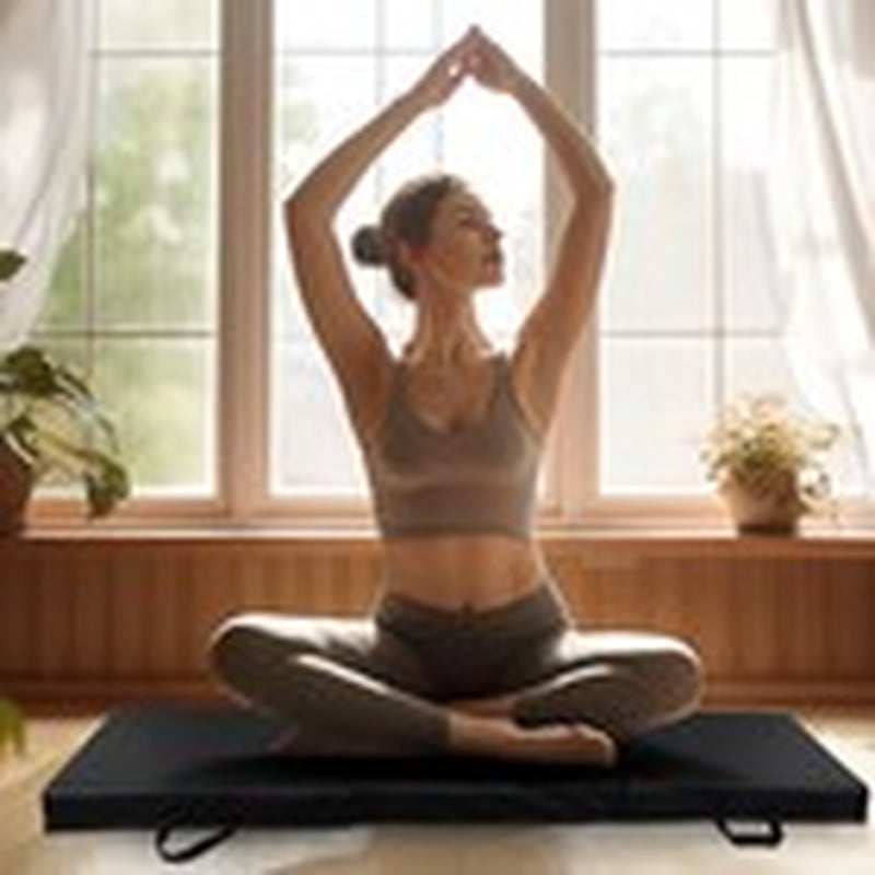 6' X 2' Folding Mat Thick Foam Fitness Exercise Gymnastics Panel Gym Workout Mat