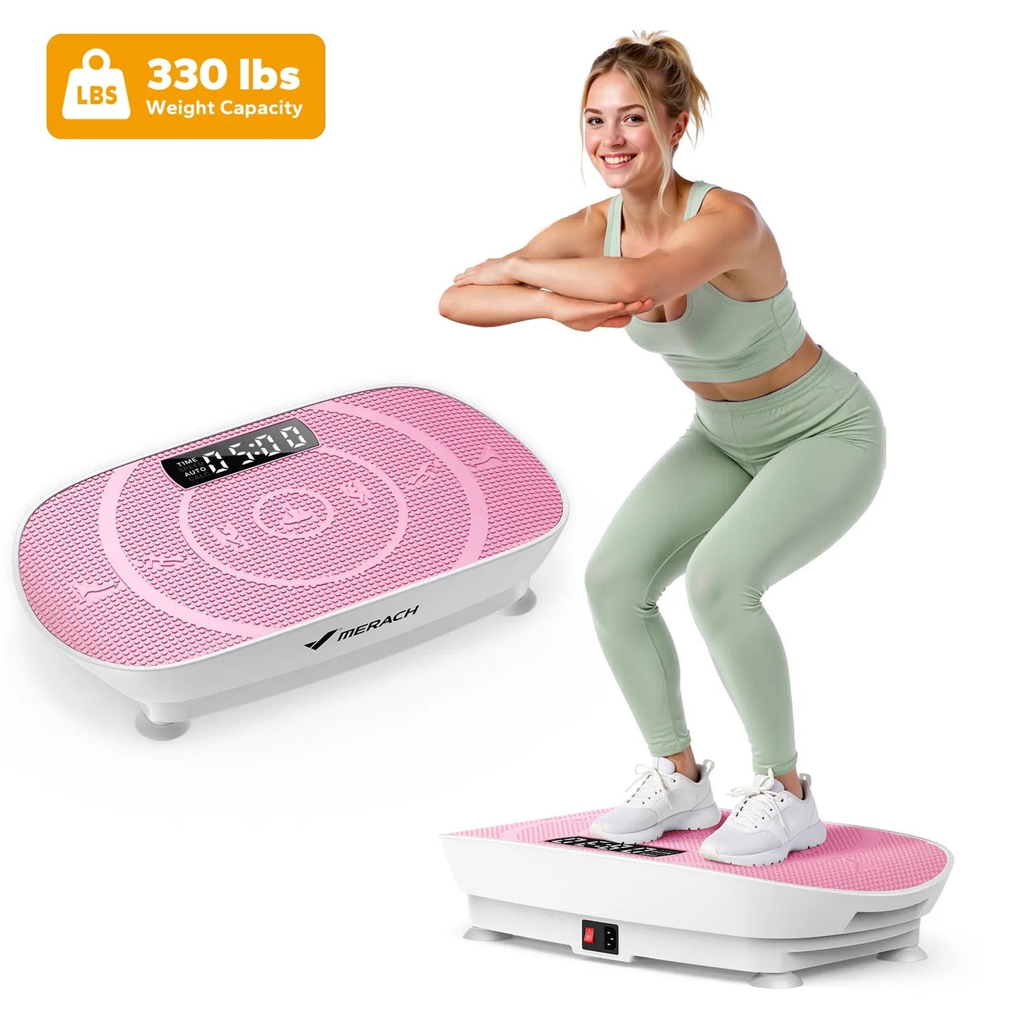 MERACH Vibration Plate Exercise Machine – lymphatic drainage full body workout