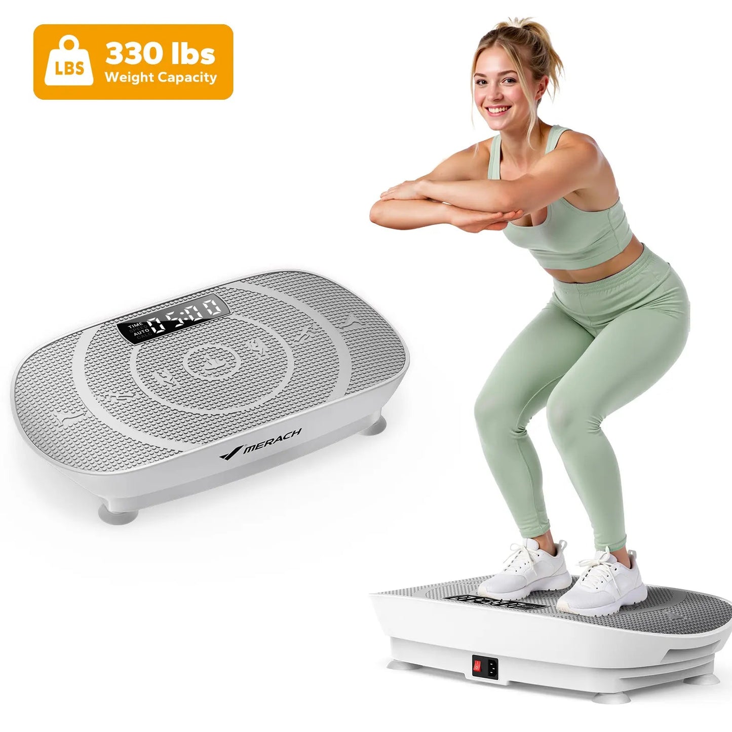 MERACH Vibration Plate Exercise Machine – lymphatic drainage full body workout