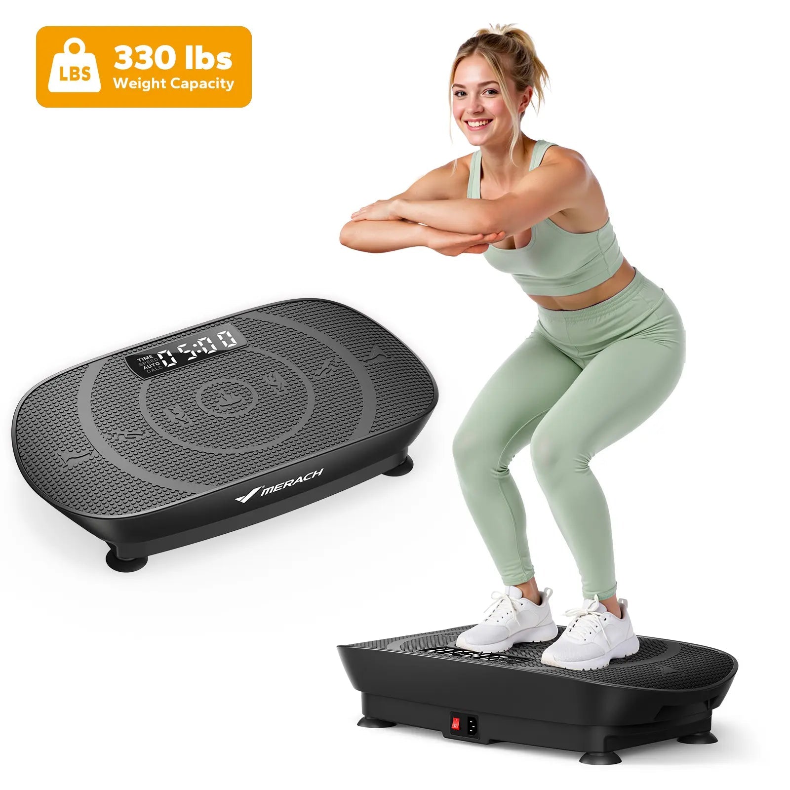 MERACH Vibration Plate Exercise Machine – lymphatic drainage full body workout