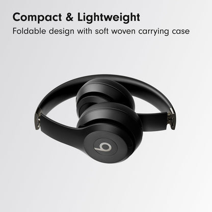 Solo 4 Wireless On-Ear Bluetooth Headphones with Up to 50-Hour Battery Life, Ultra-Lightweight Design, and Enhanced Sound Quality, Compatible with Apple and Android - Matte Black