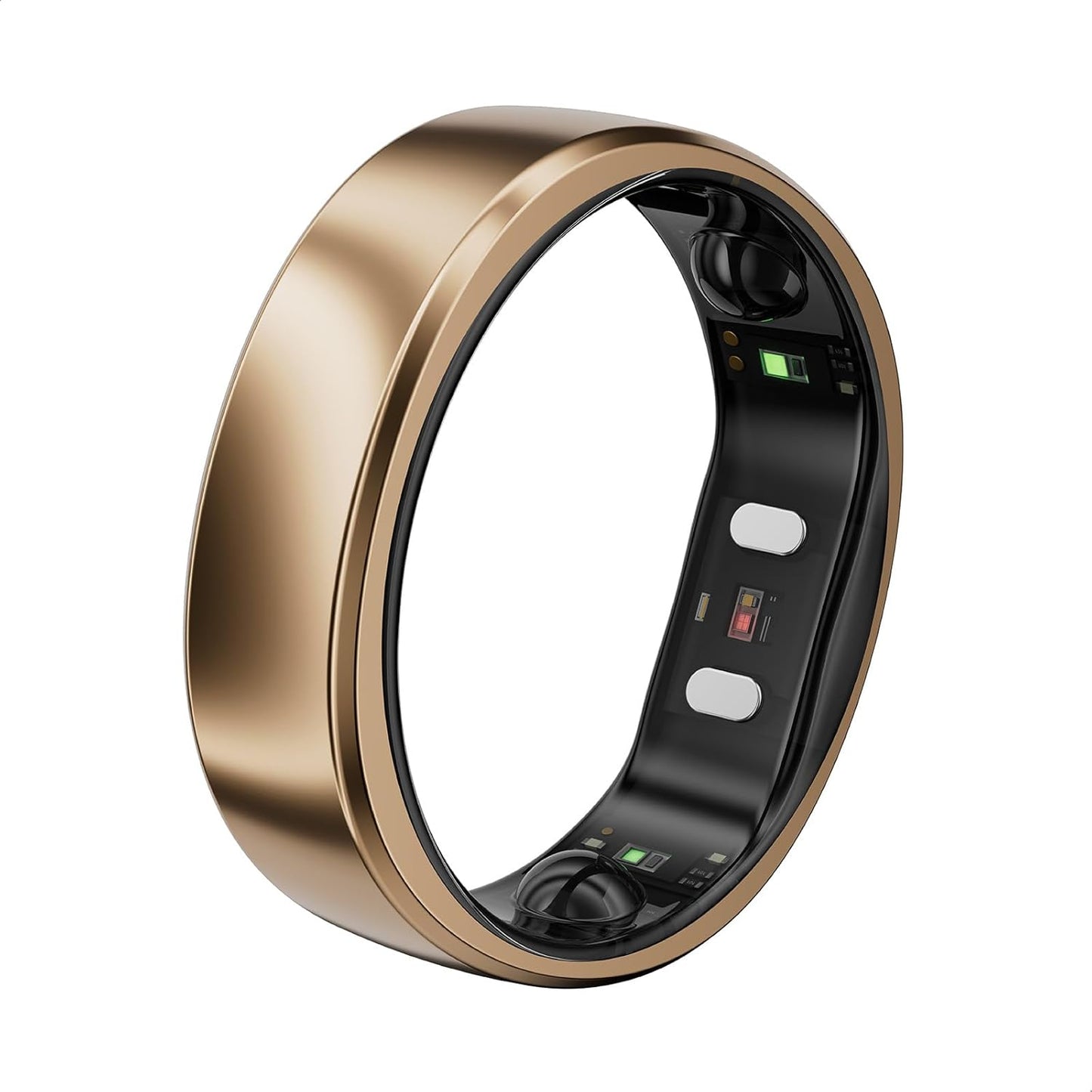 Gen 2 Air, Ultra-Thin AI Smart Ring, 10-Day Battery Life, Fitness/Sleep/Stress/Hr Tracker for Women&Men, No App Fee for Standard Features, Ios & Android Compatible (Size 10, Dune Gold)
