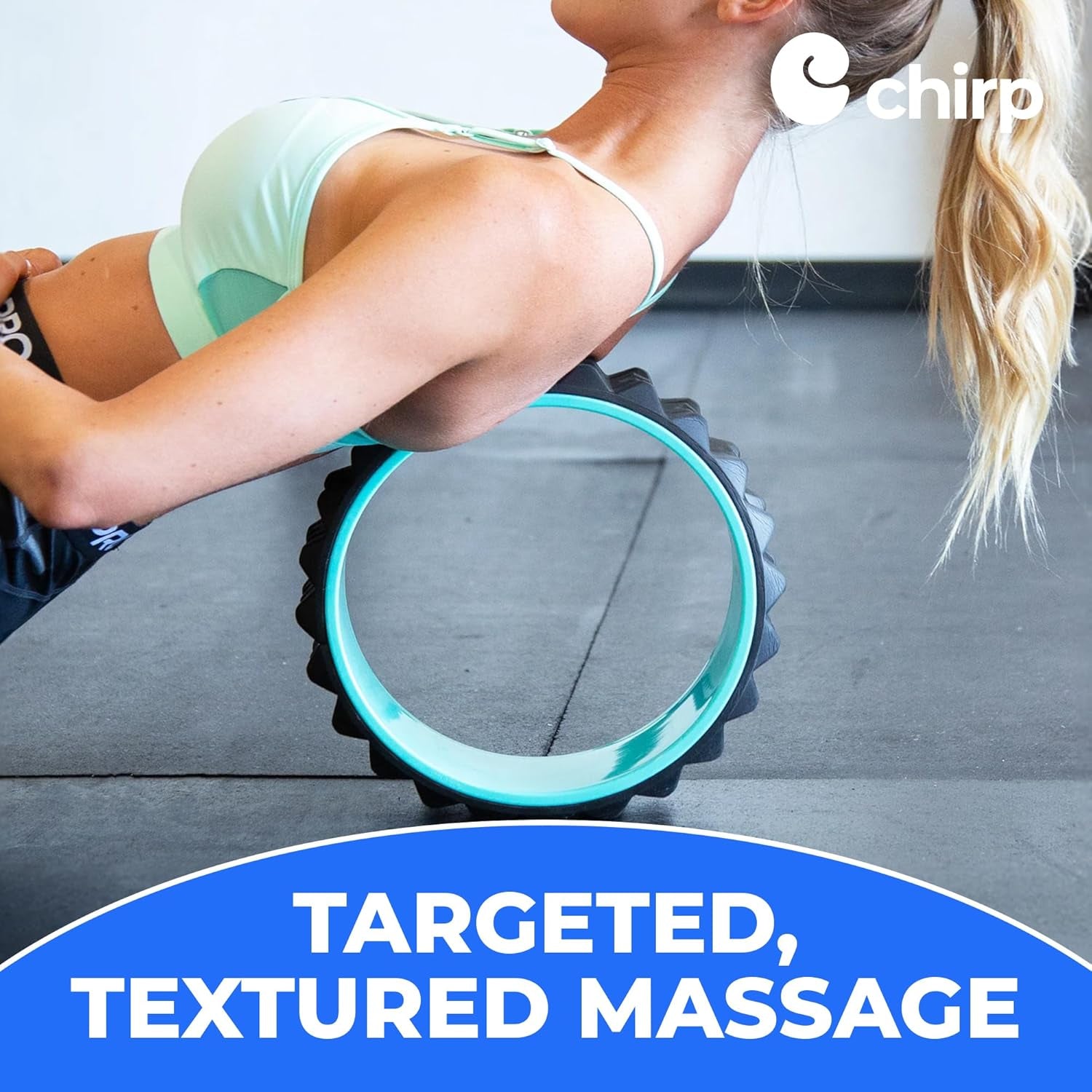 Wheel XR 3P Massage Roller Set - 10” Acupressure, 6” Knot-Kneading Thumb, 4” Neck & Headache Tension Relief, High Density Foam Massage Rollers for Back & Neck Pain, 500Lbs Capacity, Mint