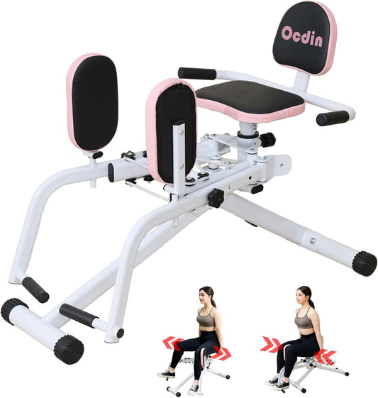 Hip Abductor Adductor Machine for Home Gym, Inner and Outer Thigh and Glute Workout System
