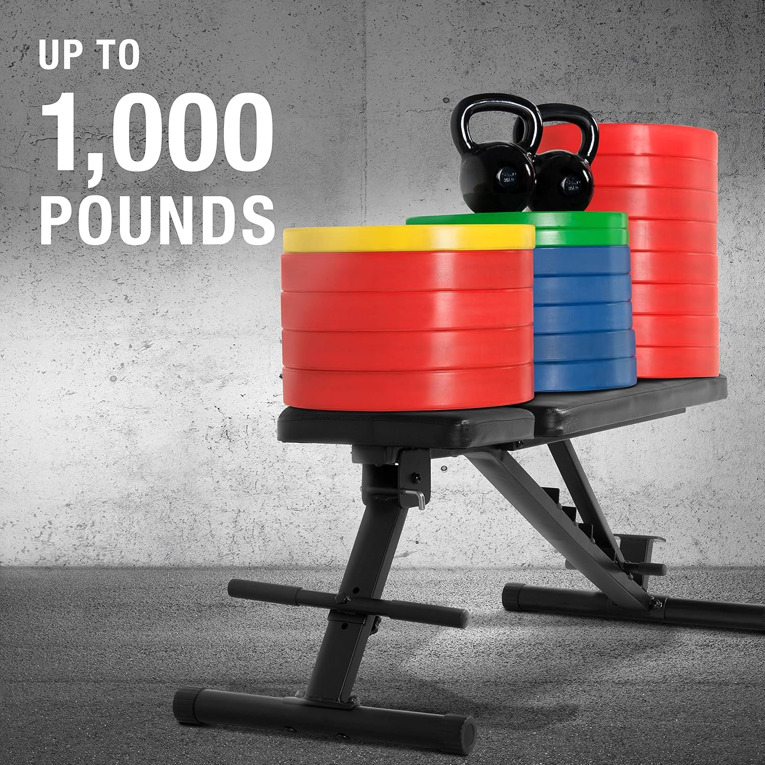 150-Pound Dumbbell Set, 24-Inch Black Rack & Adjustable Bench Bundle