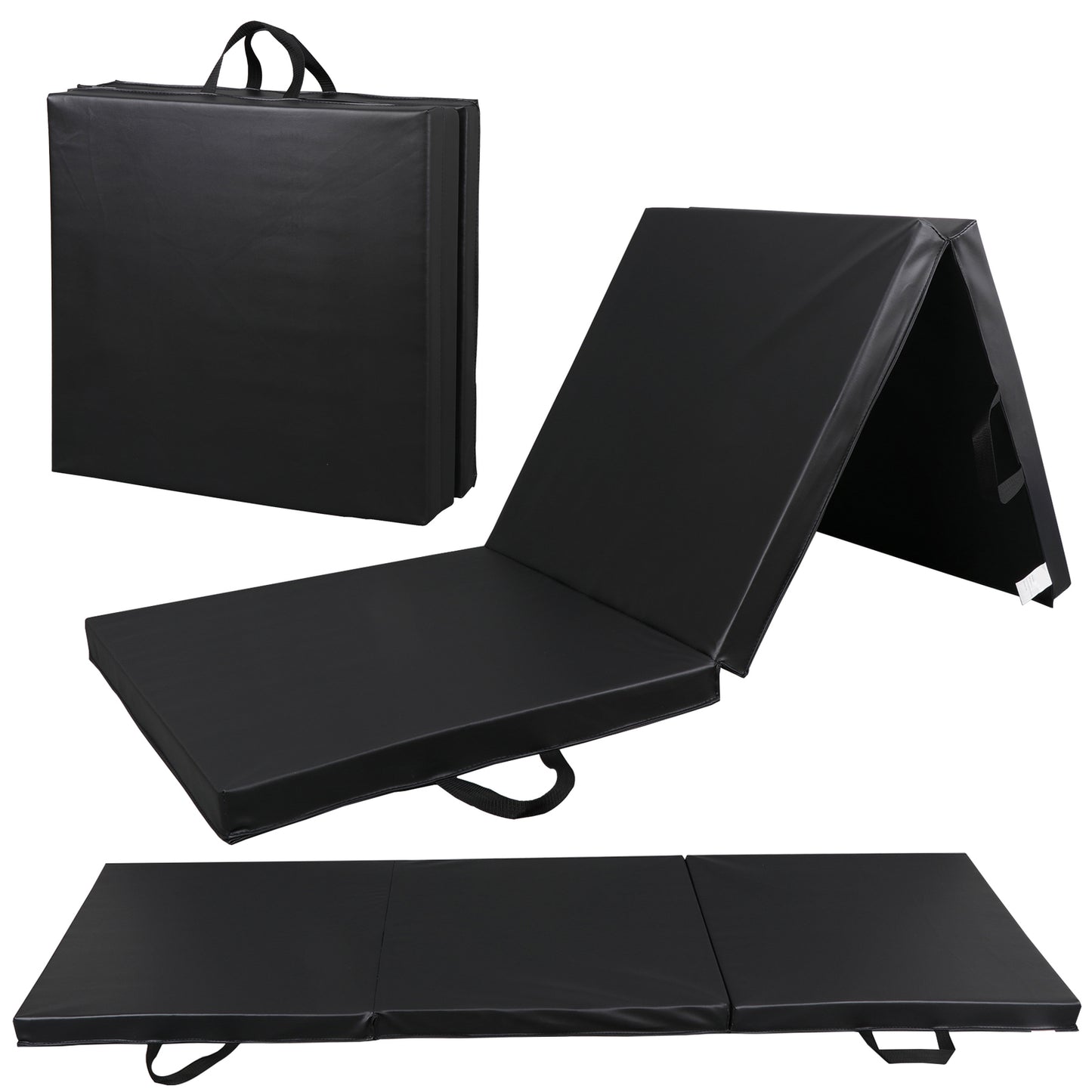 6' X 2' Folding Mat Thick Foam Fitness Exercise Gymnastics Panel Gym Workout Mat