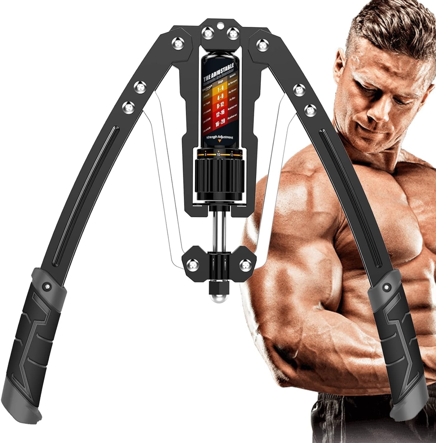Twister Arm Exerciser - Adjustable 22-440Lbs Hydraulic Power, Home Chest Expander, Shoulder Muscle Training Fitness Equipment, Arm Enhanced Exercise Strengthener.