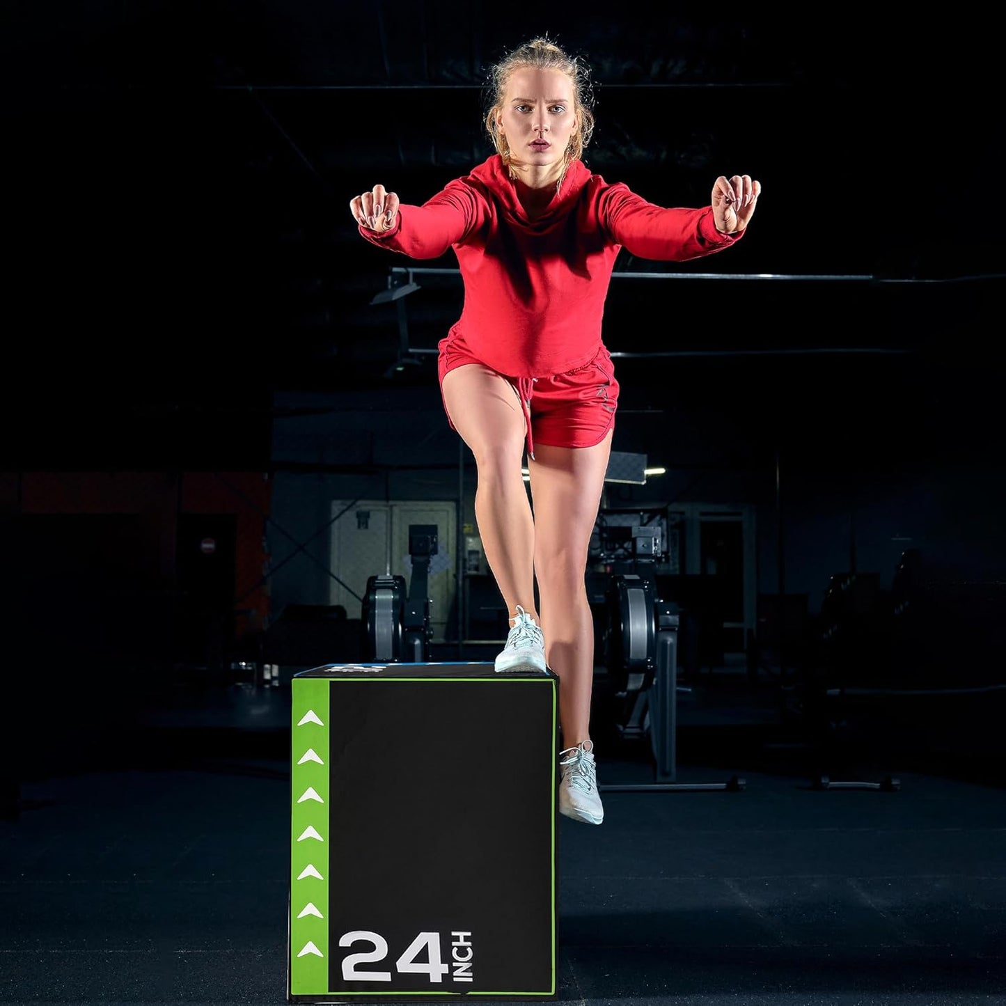 3-In-1 Foam Plyometric Jump Box for Home Gym with Multiple Height Options – Versatile Plyo with Non-Slip Surface for Strength, HIIT, Step-Ups, and Agility Training