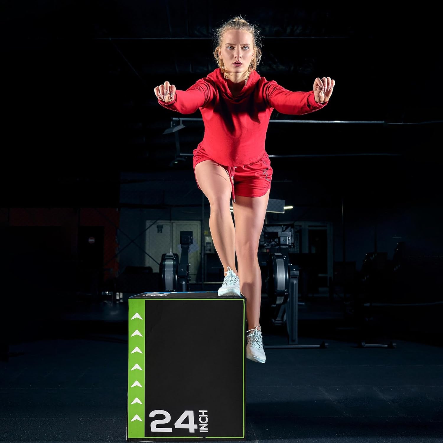 3-In-1 Foam Plyometric Jump Box for Home Gym with Multiple Height Options – Versatile Plyo with Non-Slip Surface for Strength, HIIT, Step-Ups, and Agility Training