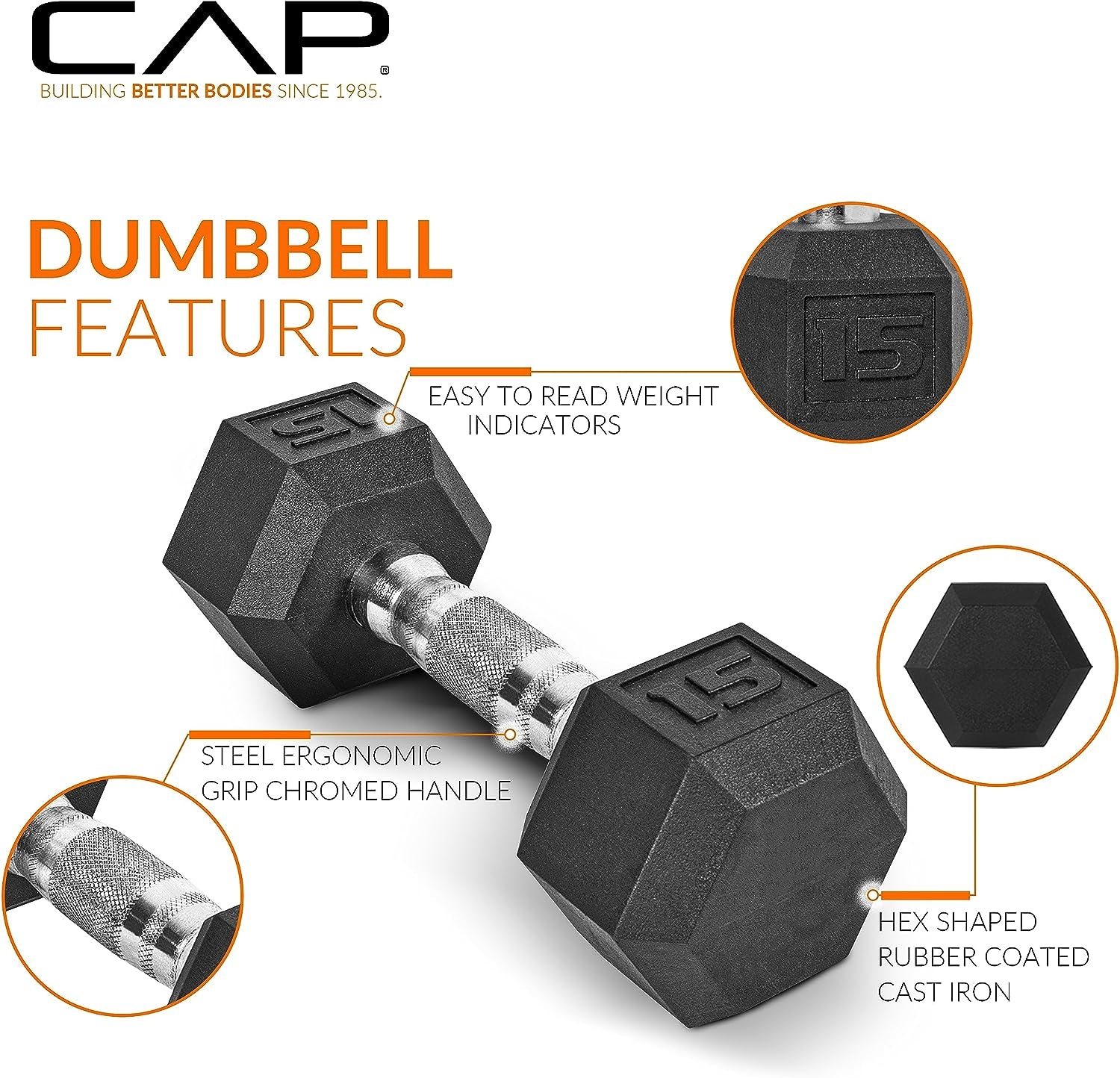 Barbell Rubber Coated Hex Dumbbell Set with Storage Rack | 100–210 Lb Options, Space-Saving Vertical Compact Storage for Home Gym Strength Training